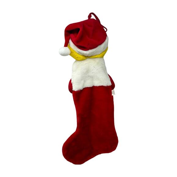 Sesame Street Christmas Stocking Big Bird 3D Plush Santa Kurt Adler Vintage 1999 - Picture 9 of 16